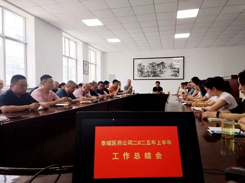 泰城一滕醫(yī)藥公司召開2025年上半年工作總結(jié)會